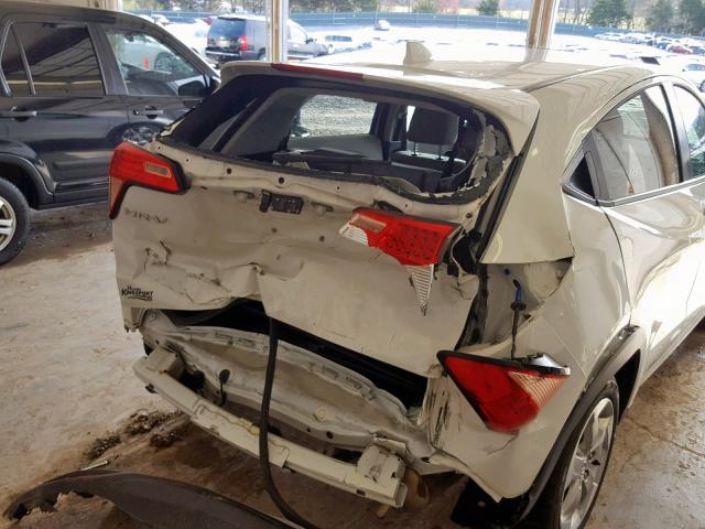 3CZRU5H50HM715274 - 2017 HONDA HR-V EX WHITE photo 9