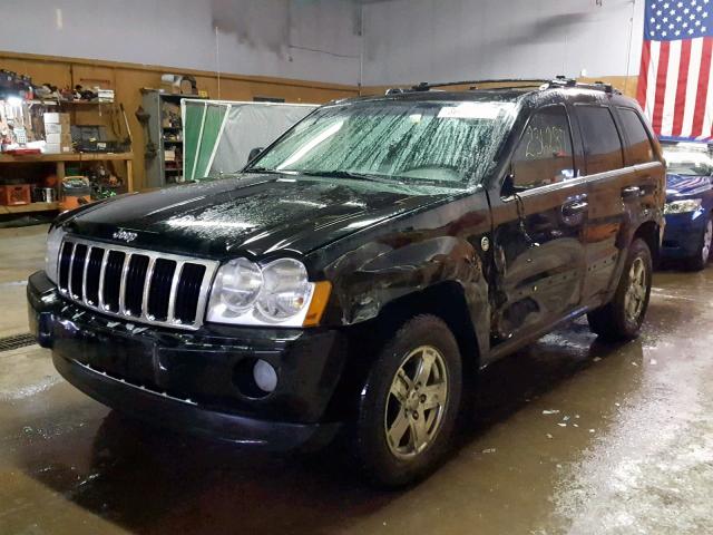 1J4HR58216C311871 - 2006 JEEP GRAND CHER BLACK photo 2