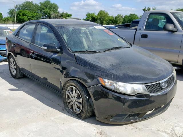 KNAFU4A2XA5055191 - 2010 KIA FORTE EX BLACK photo 1