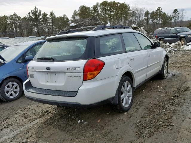 4S4BP62C967355811 - 2006 SUBARU LEGACY OUT WHITE photo 4