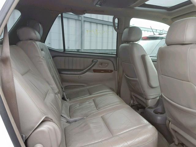 5TDBT48A84S208330 - 2004 TOYOTA SEQUOIA LI WHITE photo 6