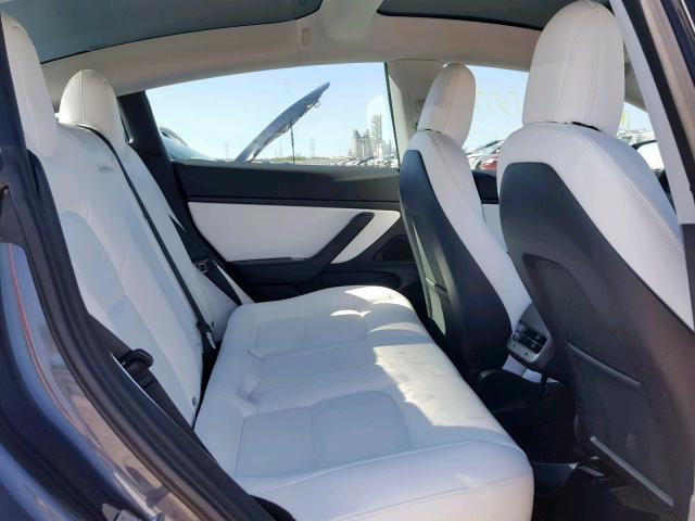 5YJ3E1EA7JF167495 - 2018 TESLA MODEL 3 GRAY photo 6