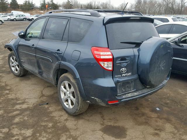 2T3BK31V19W009569 - 2009 TOYOTA RAV4 LIMIT BLUE photo 3