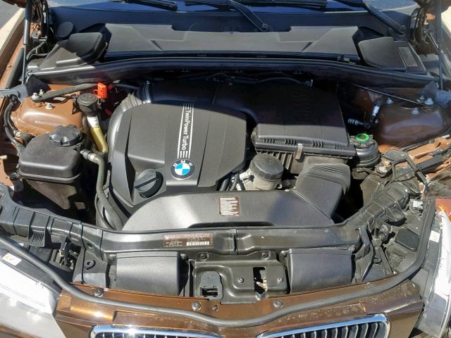 WBAUN7C55CVM25530 - 2012 BMW 135 I BROWN photo 7