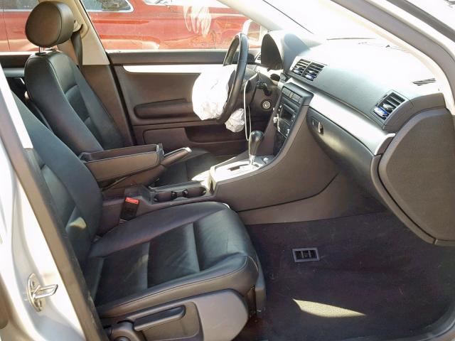 WAUAF78E78A133532 - 2008 AUDI A4 2.0T SILVER photo 5