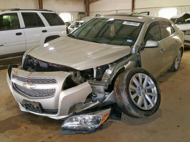 1G11H5SA4DF249235 - 2013 CHEVROLET MALIBU LTZ GOLD photo 2