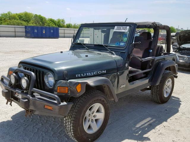 1J4FA69S14P778264 - 2004 JEEP WRANGLER / GREEN photo 2