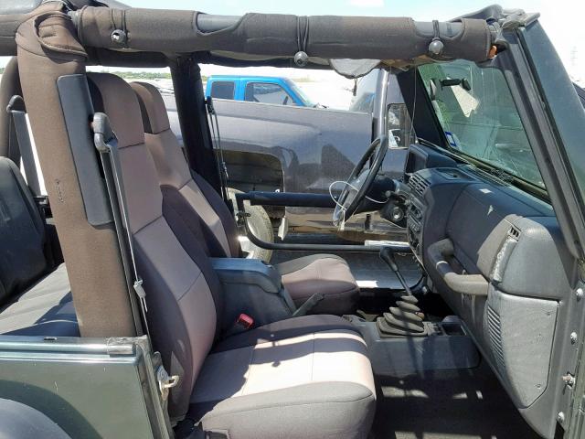 1J4FA69S14P778264 - 2004 JEEP WRANGLER / GREEN photo 5