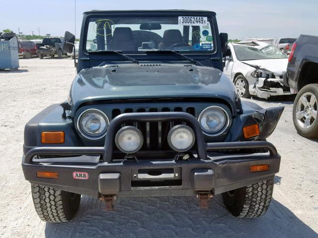 1J4FA69S14P778264 - 2004 JEEP WRANGLER / GREEN photo 9