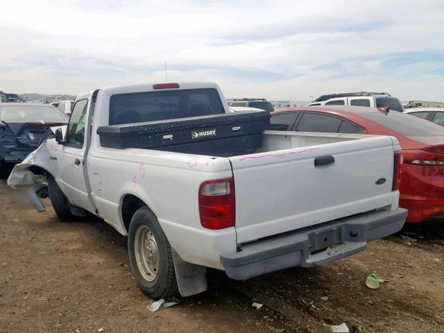 1FTYR10D33PA51571 - 2003 FORD RANGER WHITE photo 3