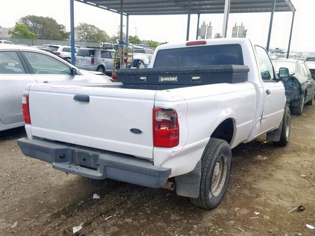 1FTYR10D33PA51571 - 2003 FORD RANGER WHITE photo 4