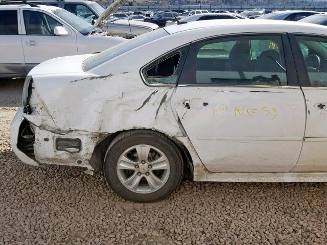 2G1WA5E39E1138244 - 2014 CHEVROLET IMPALA LIM WHITE photo 9