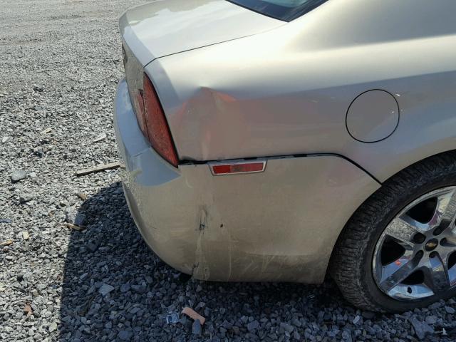 1G1ZH57B99F249906 - 2009 CHEVROLET MALIBU 1LT ოქროსფერი ფოტო 9