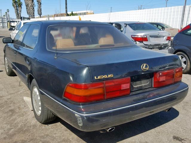 JT8UF11E6N0107981 - 1992 LEXUS LS 400 GREEN photo 3