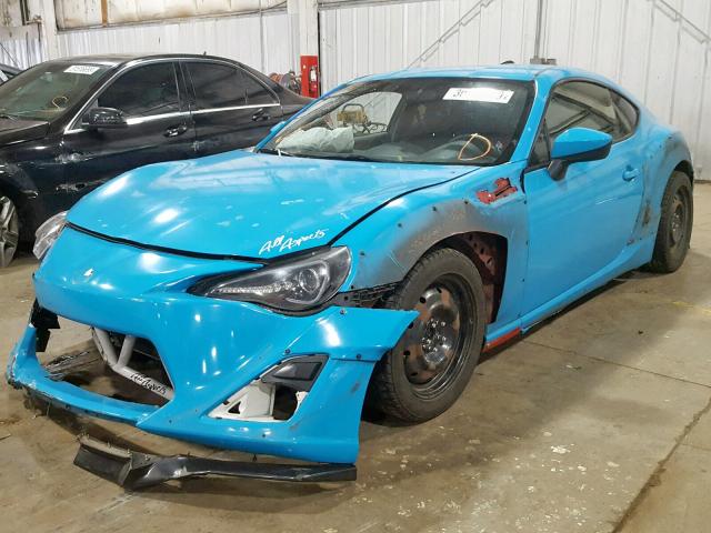 JF1ZNAA11D1706261 - 2013 SCION FRS BLUE photo 2