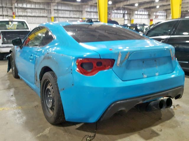 JF1ZNAA11D1706261 - 2013 SCION FRS BLUE photo 3