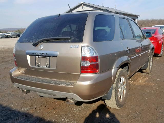 2HNYD18854H523291 - 2004 ACURA MDX TOURIN GOLD photo 4