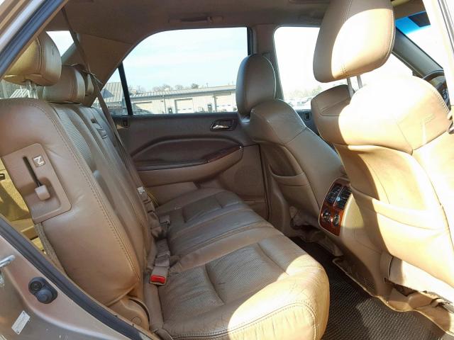 2HNYD18854H523291 - 2004 ACURA MDX TOURIN GOLD photo 6