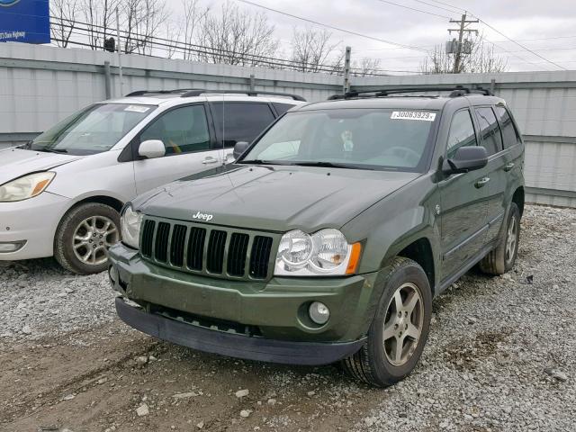 1J8HR48P67C698164 - 2007 JEEP GRAND CHER GREEN photo 2