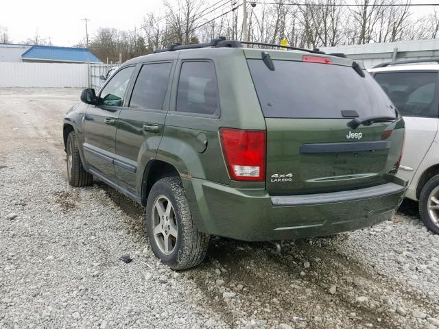 1J8HR48P67C698164 - 2007 JEEP GRAND CHER GREEN photo 3