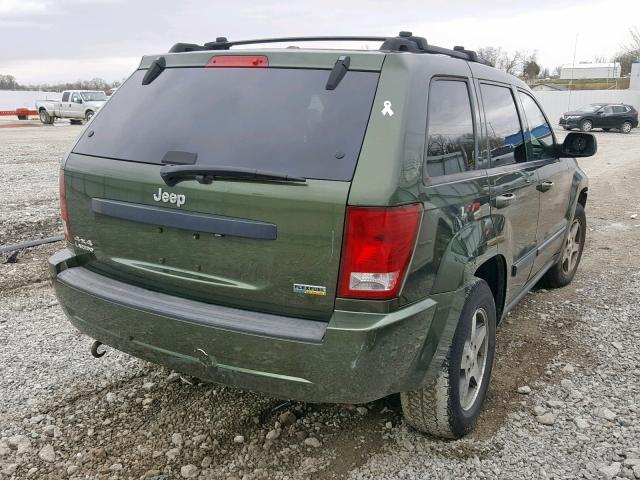 1J8HR48P67C698164 - 2007 JEEP GRAND CHER GREEN photo 4