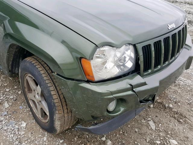 1J8HR48P67C698164 - 2007 JEEP GRAND CHER GREEN photo 9