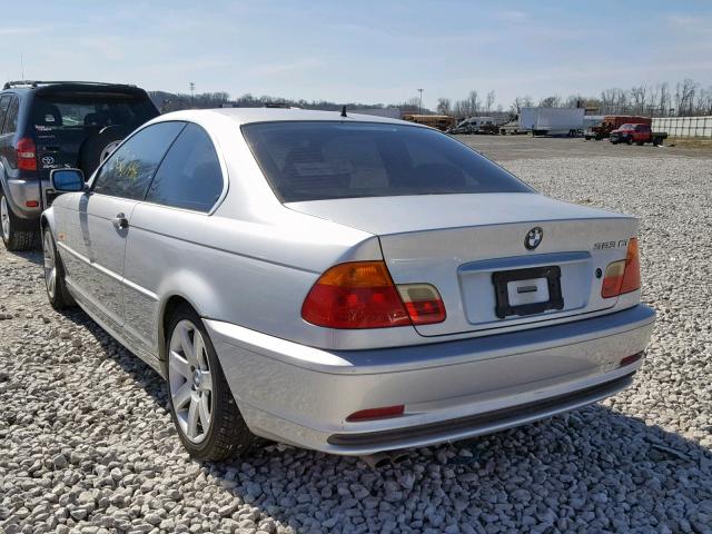 WBABM3347YJN62252 - 2000 BMW 323 CI SILVER photo 3