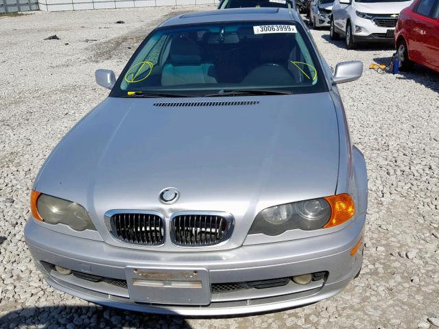 WBABM3347YJN62252 - 2000 BMW 323 CI SILVER photo 9