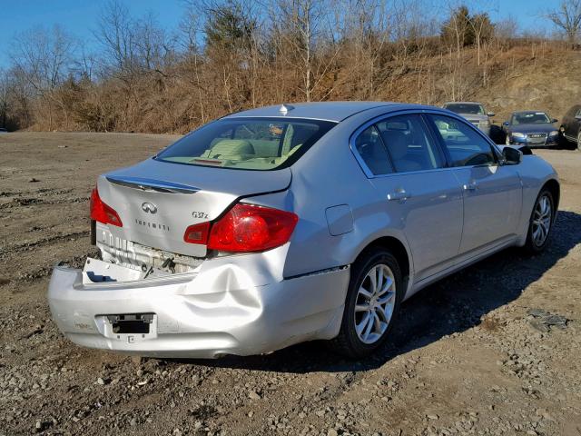 JNKCV61F19M053105 - 2009 INFINITI G37 SILVER photo 4