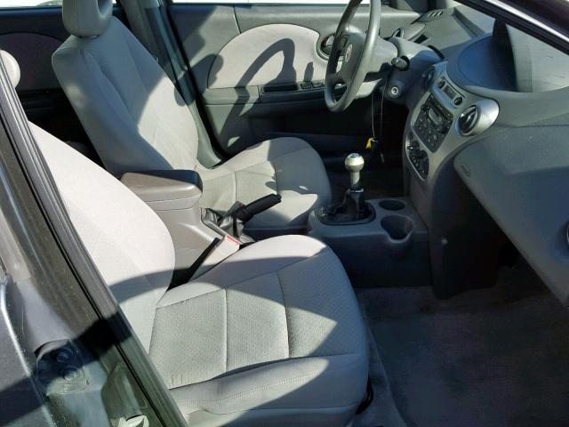 1G8AZ52F95Z155619 - 2005 SATURN ION LEVEL GRAY photo 5