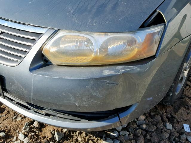 1G8AZ52F95Z155619 - 2005 SATURN ION LEVEL GRAY photo 9
