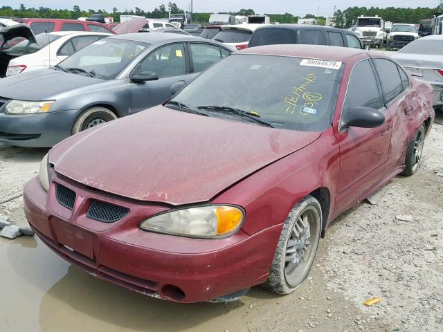 1G2NE52F34M549071 - 2004 PONTIAC GRAND AM S RED photo 2