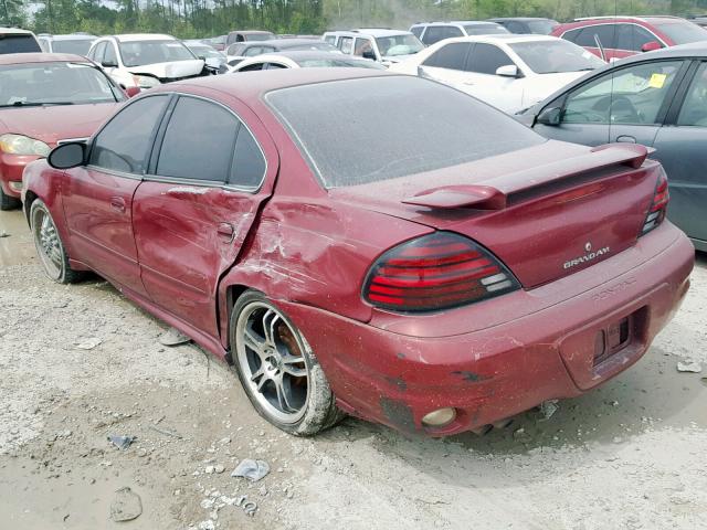 1G2NE52F34M549071 - 2004 PONTIAC GRAND AM S RED photo 3