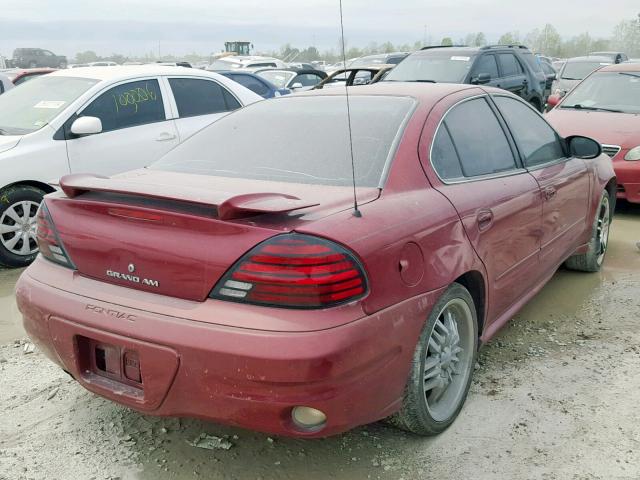 1G2NE52F34M549071 - 2004 PONTIAC GRAND AM S RED photo 4