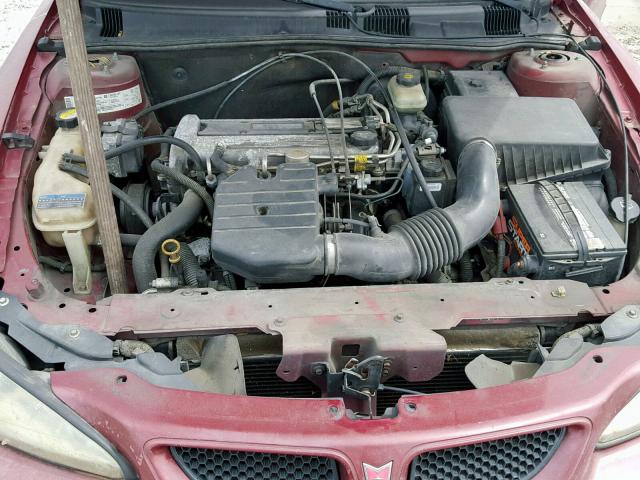 1G2NE52F34M549071 - 2004 PONTIAC GRAND AM S RED photo 7