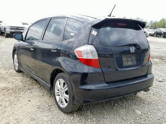 JHMGE88469S064680 - 2009 HONDA FIT SPORT BLACK photo 3