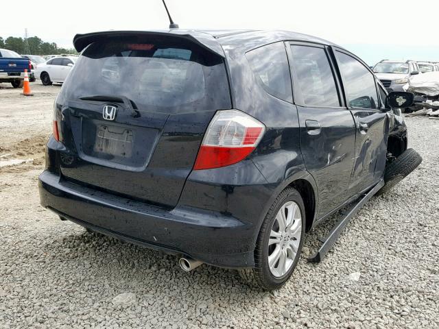 JHMGE88469S064680 - 2009 HONDA FIT SPORT BLACK photo 4