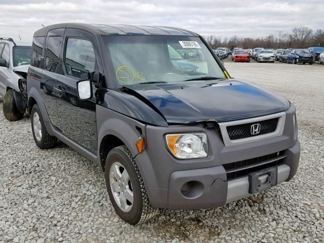 5J6YH28574L006996 - 2004 HONDA ELEMENT EX BLACK photo 1