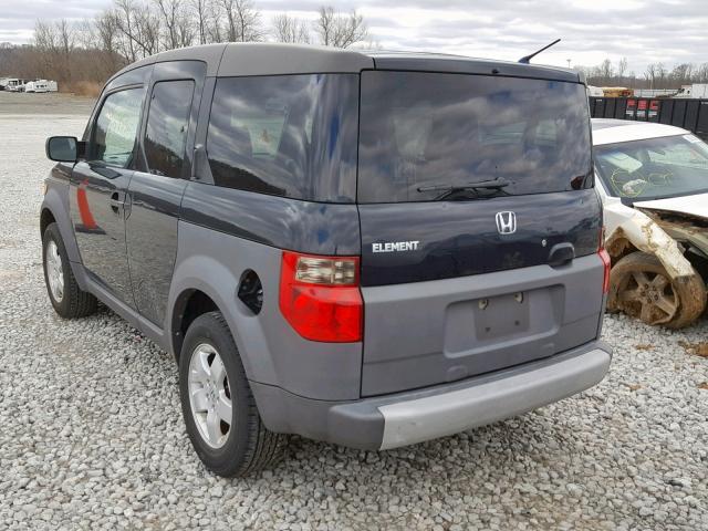 5J6YH28574L006996 - 2004 HONDA ELEMENT EX BLACK photo 3