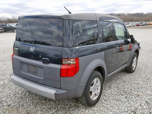 5J6YH28574L006996 - 2004 HONDA ELEMENT EX BLACK photo 4