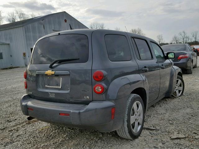 3GNDA33D28S614073 - 2008 CHEVROLET HHR LS GRAY photo 4