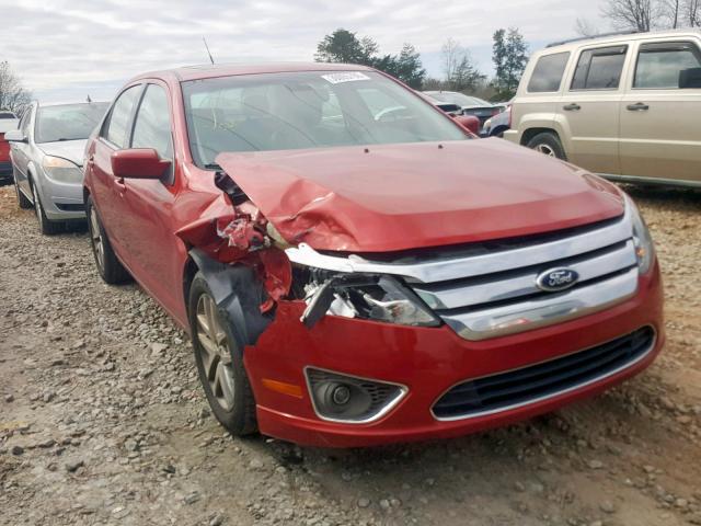 3FAHP0JA7CR393558 - 2012 FORD FUSION SEL RED photo 1