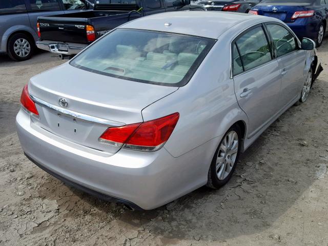 4T1BK3DBXBU413857 - 2011 TOYOTA AVALON BAS SILVER photo 4