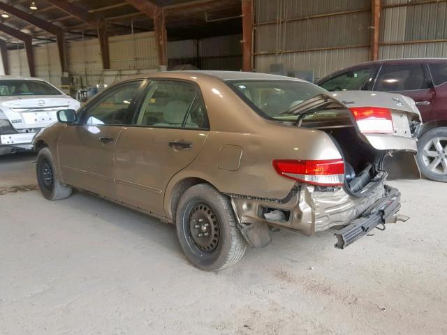 JHMCM56163C057934 - 2003 HONDA ACCORD DX TAN photo 3