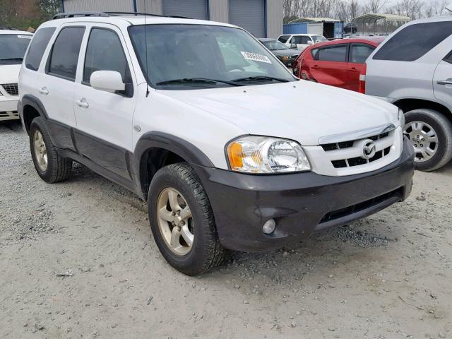 4F2YZ04146KM29683 - 2006 MAZDA TRIBUTE S WHITE photo 1