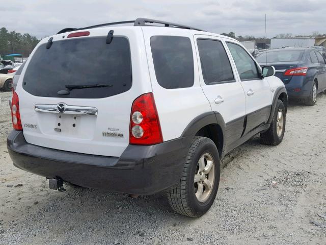 4F2YZ04146KM29683 - 2006 MAZDA TRIBUTE S WHITE photo 4