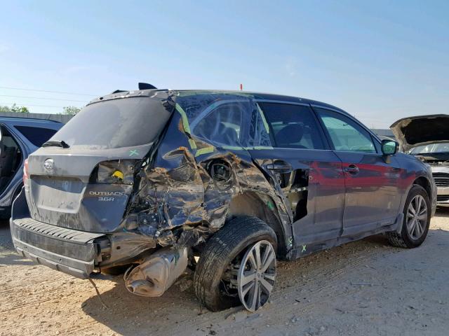 4S4BSENC3J3216777 - 2018 SUBARU OUTBACK 3. GRAY photo 4