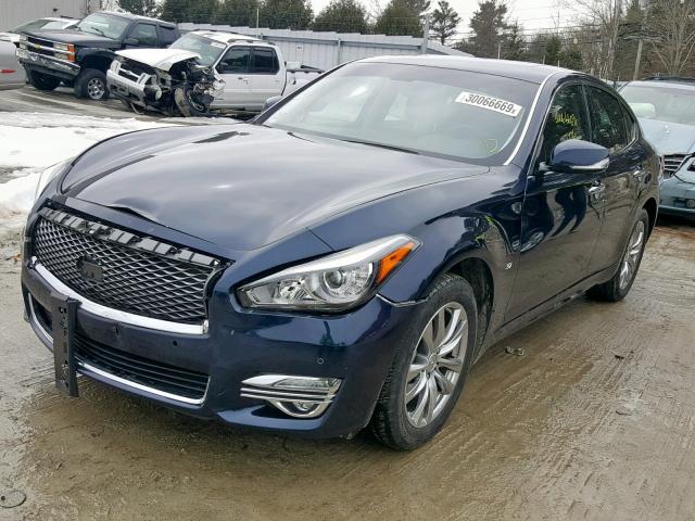 JN1BY1AR8FM562236 - 2015 INFINITI Q70 3.7 BLUE photo 2