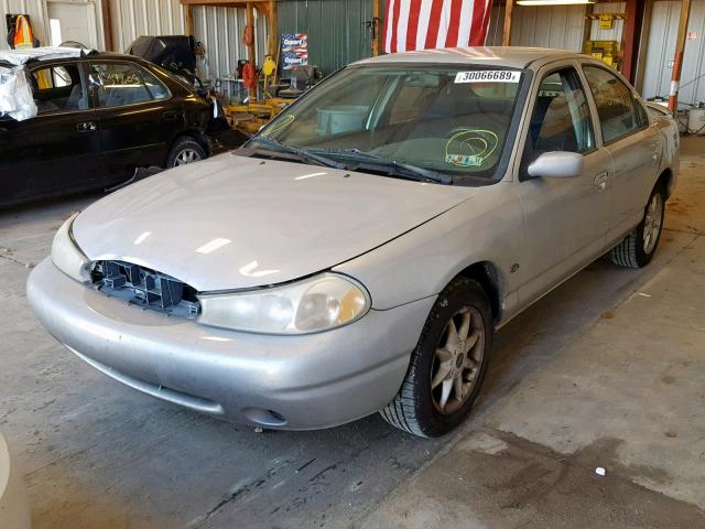 1FAFP66L4YK100425 - 2000 FORD CONTOUR SE SILVER photo 2