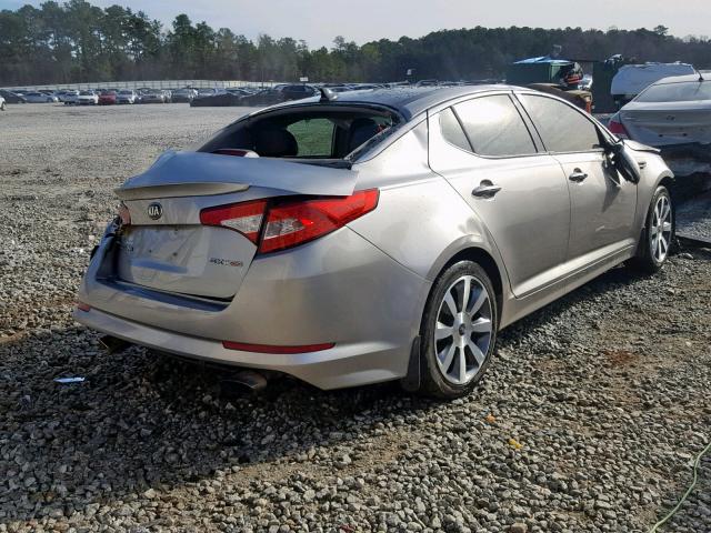 5XXGR4A6XDG241020 - 2013 KIA OPTIMA SX SILVER photo 4